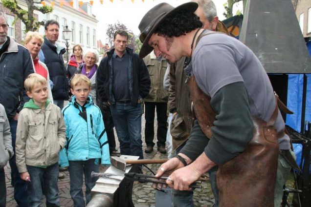 Workshop smeden in historische haven