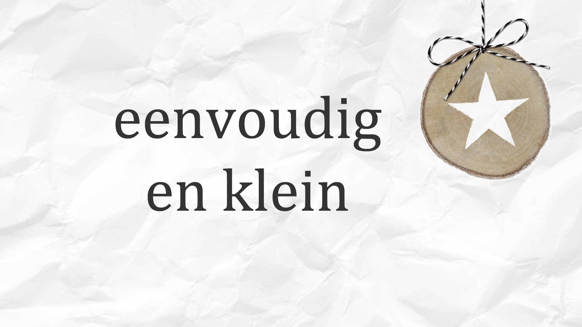 Kerstnachtdienst van De Burcht: Eenvoudig en Klein