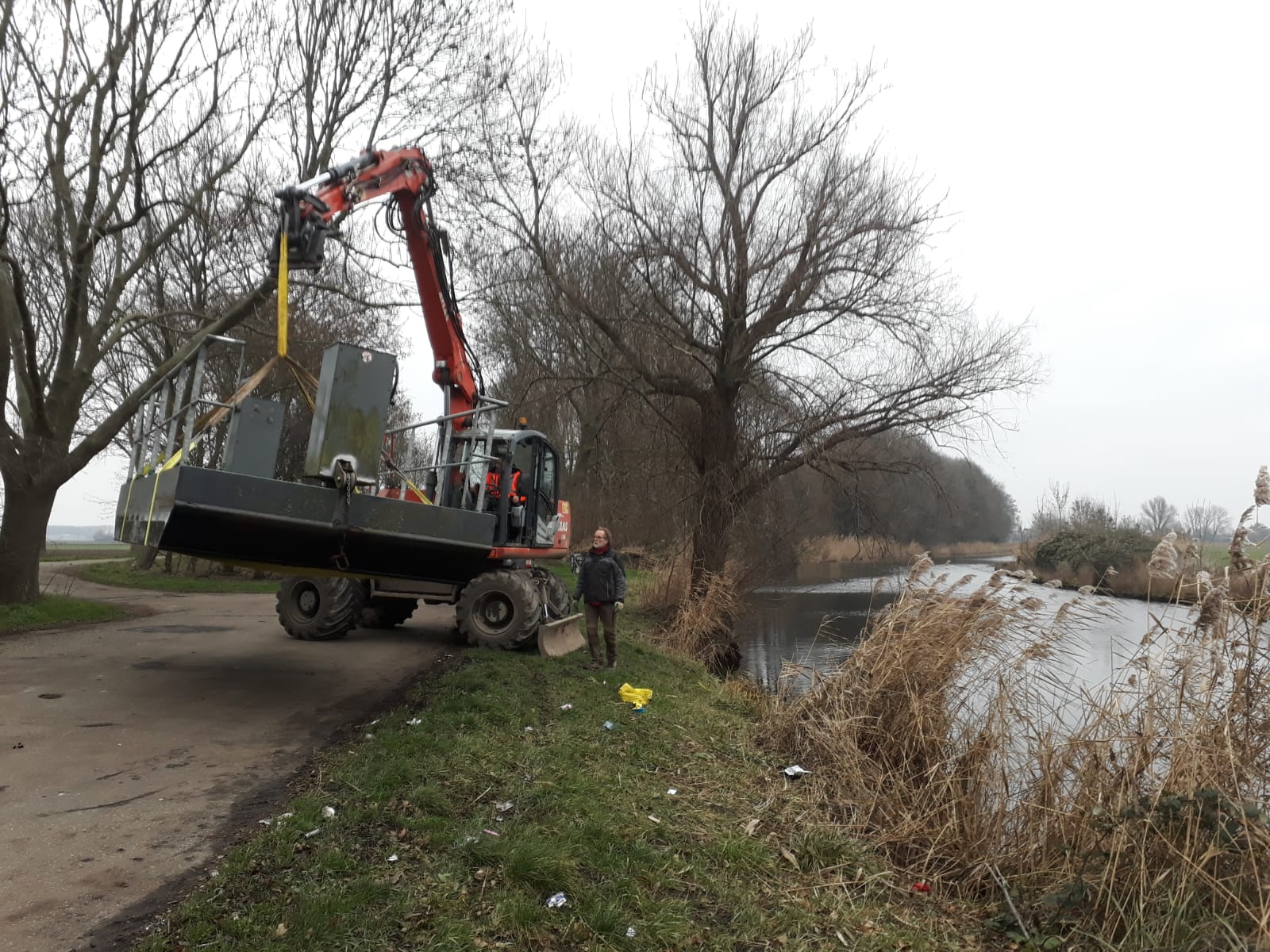 Pontje over de Bakkerskil tijdelijk uit de vaart