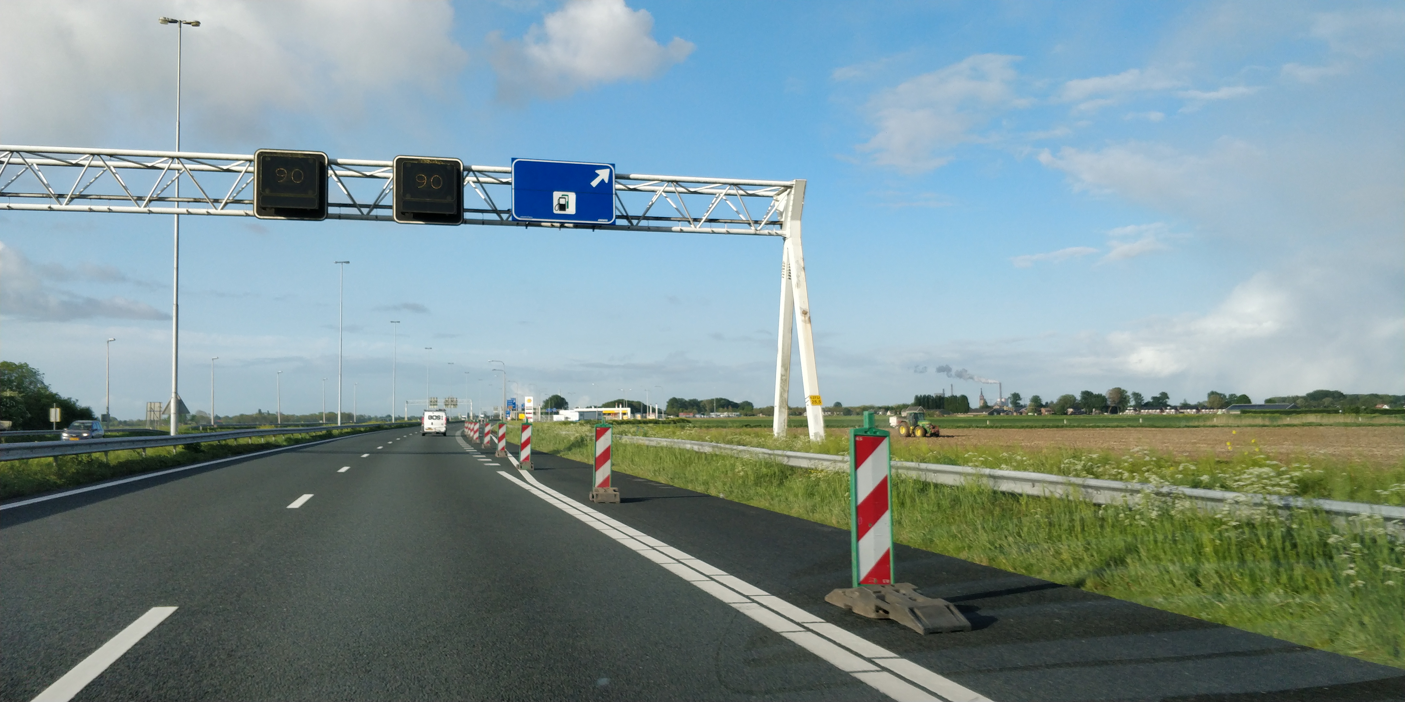 Tijdelijke snelheidsverlaging A27 richting Breda bij Hank