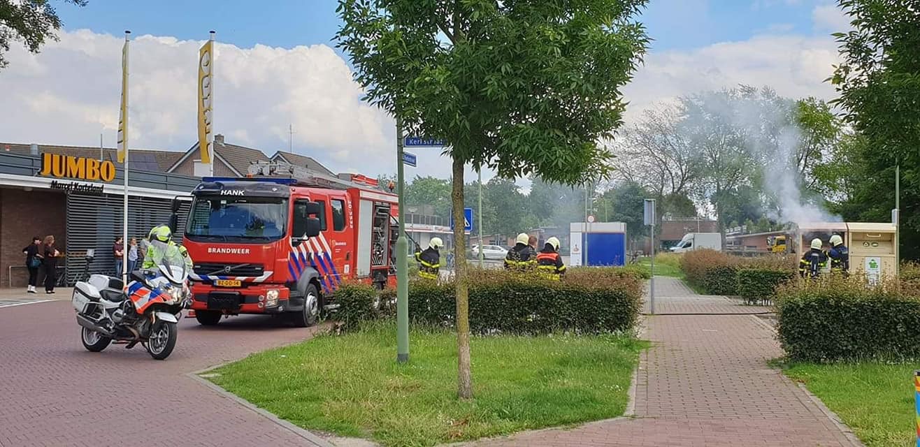 Brandweerkorps Hank gealarmeerd voor een buitenbrand