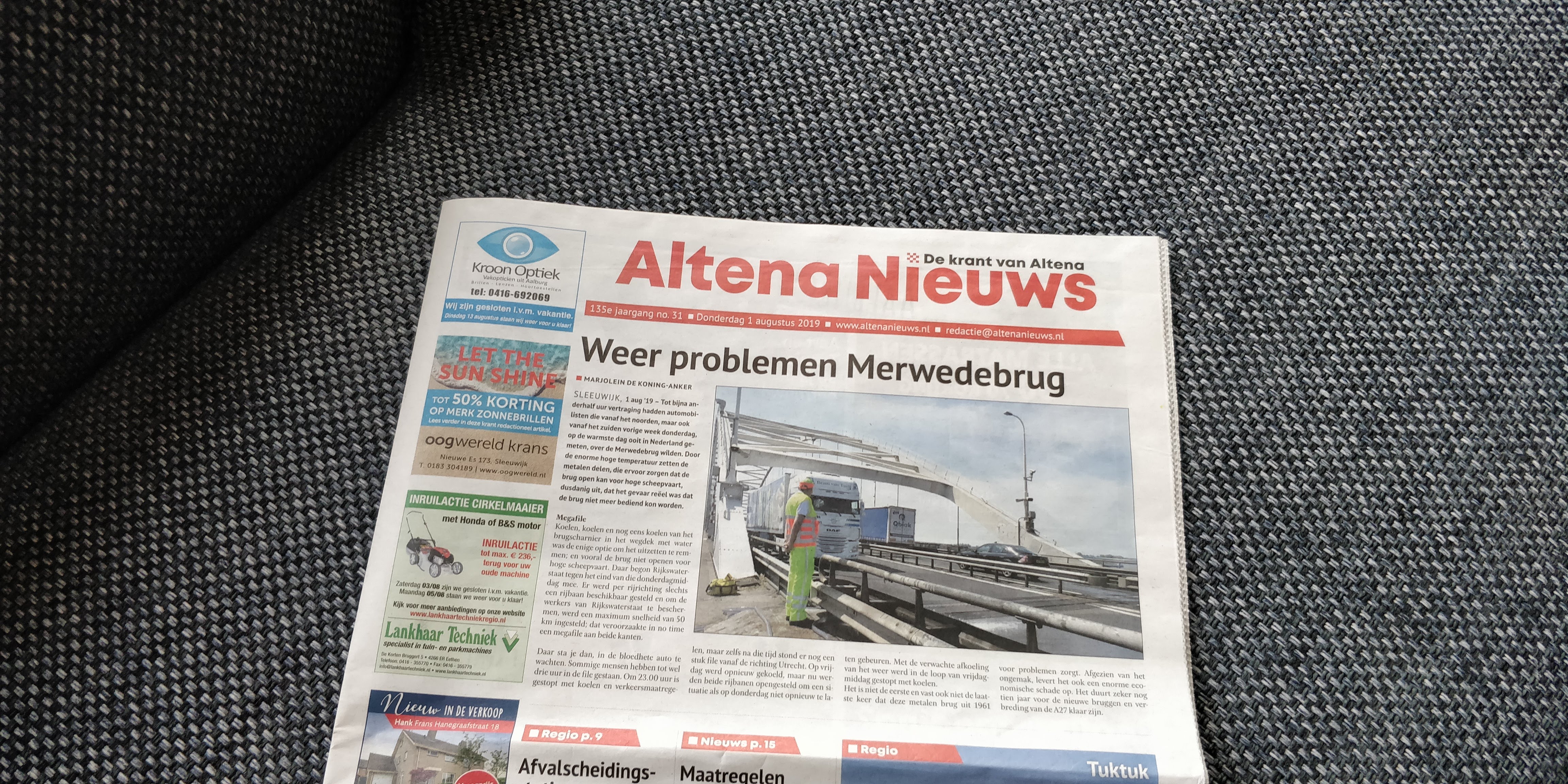 Eerste Altena Nieuws in tabloid formaat