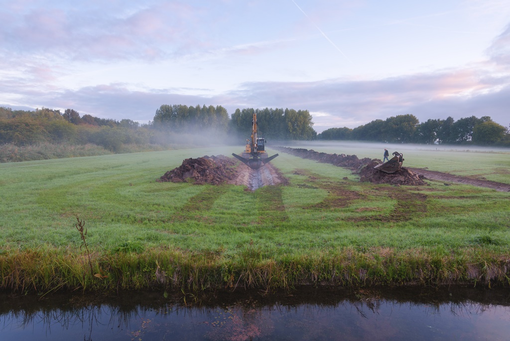 Ecologische verbindingszone in aanleg tussen Pompveld en de Alm