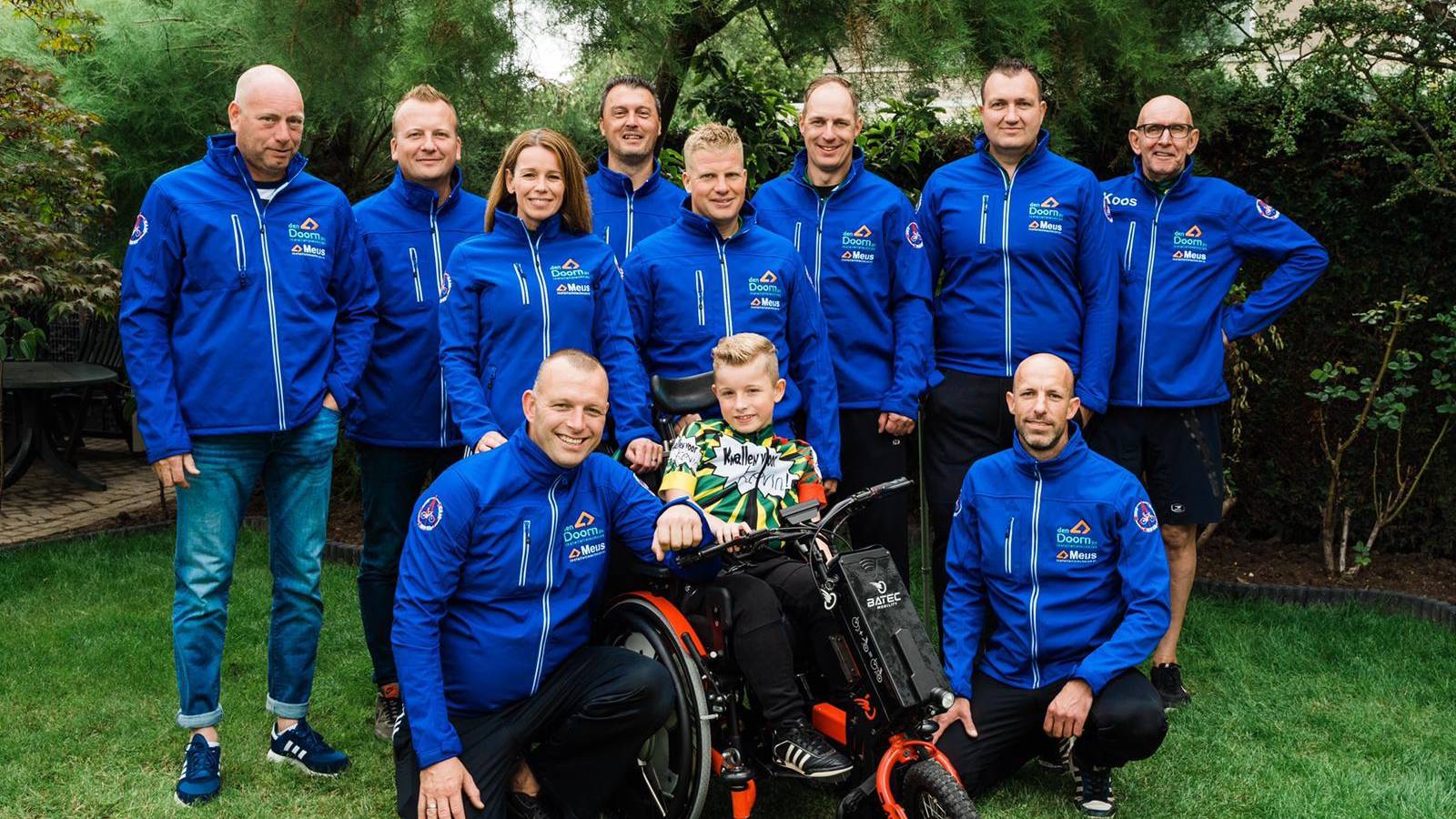 Biketeam Andel gaat knallen voor Kevin tijdens Duchennes Heroes