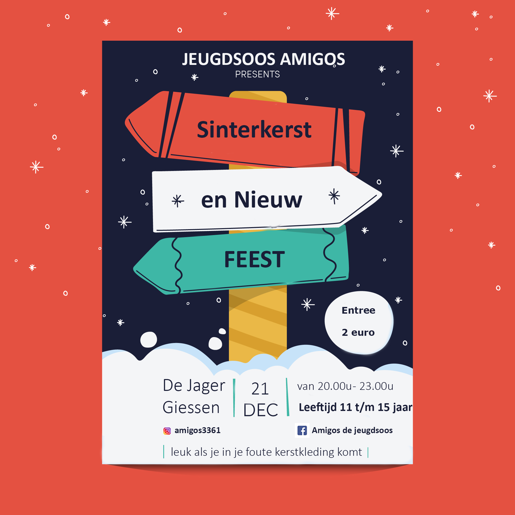 Sinterkerst en Nieuw feest bij Jeugdsoos Amigos