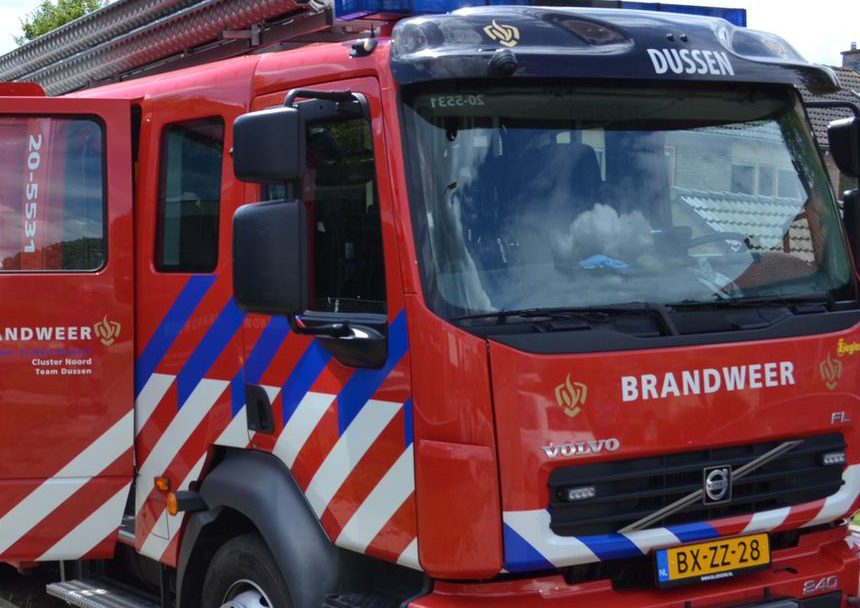 Brand in schuur in Andel