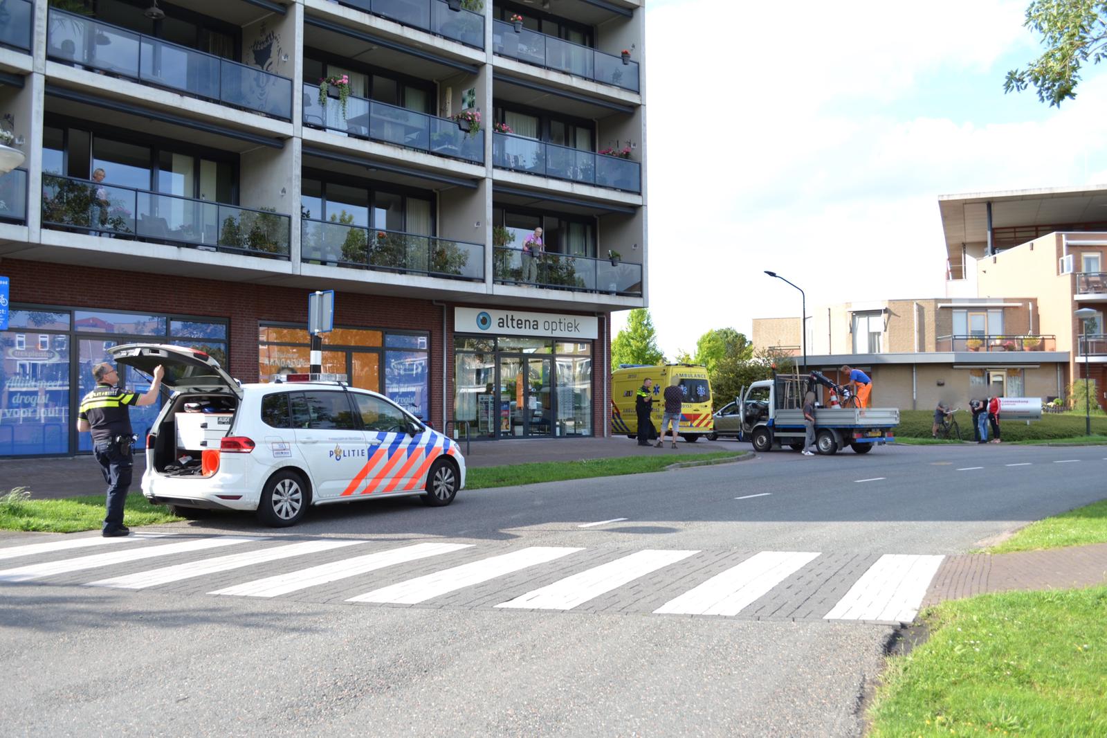 Fietser aangereden op ’t Rond in Woudrichem