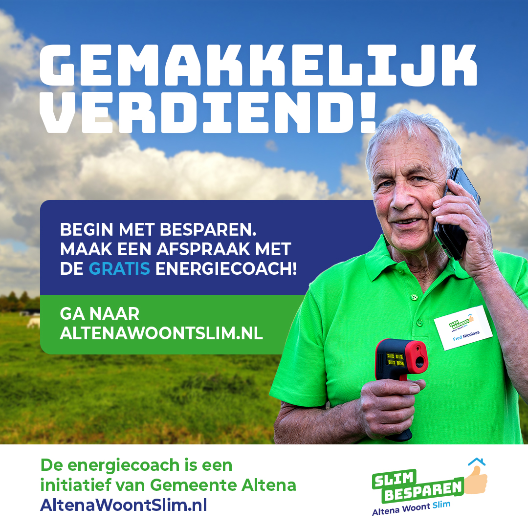 Energie besparen met Altena Woont Slim