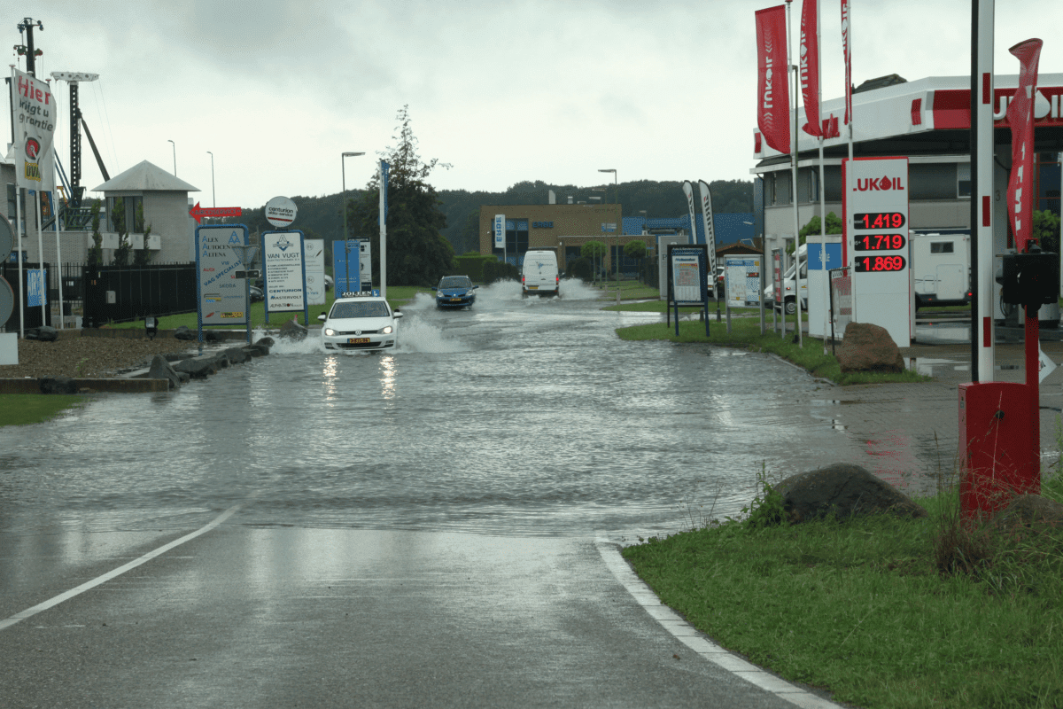 Waterberging in Vervoorne Polder bij Werkendam