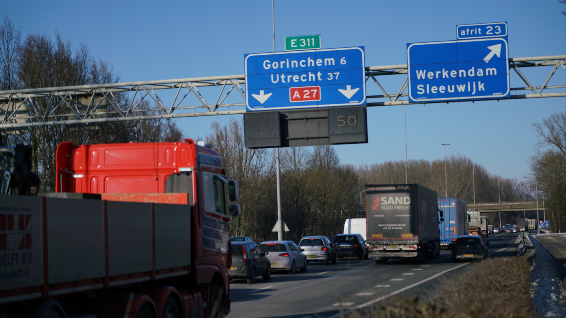 A27 van Hooipolder naar Merwedebrug dicht voor noodreparaties