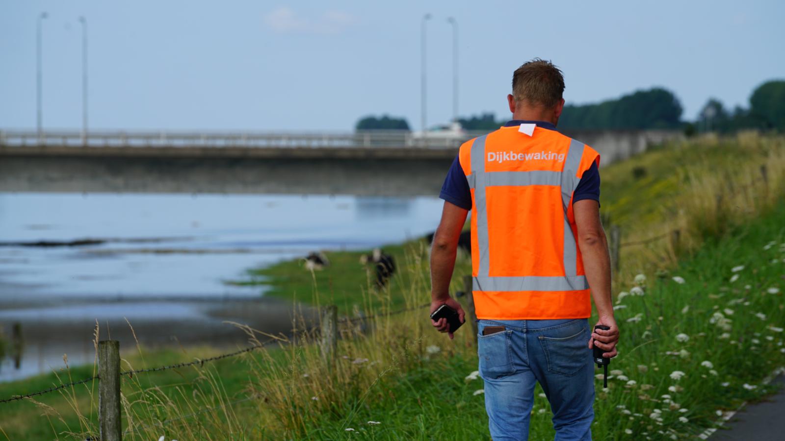 Oefening dijkbewaking door het waterschap