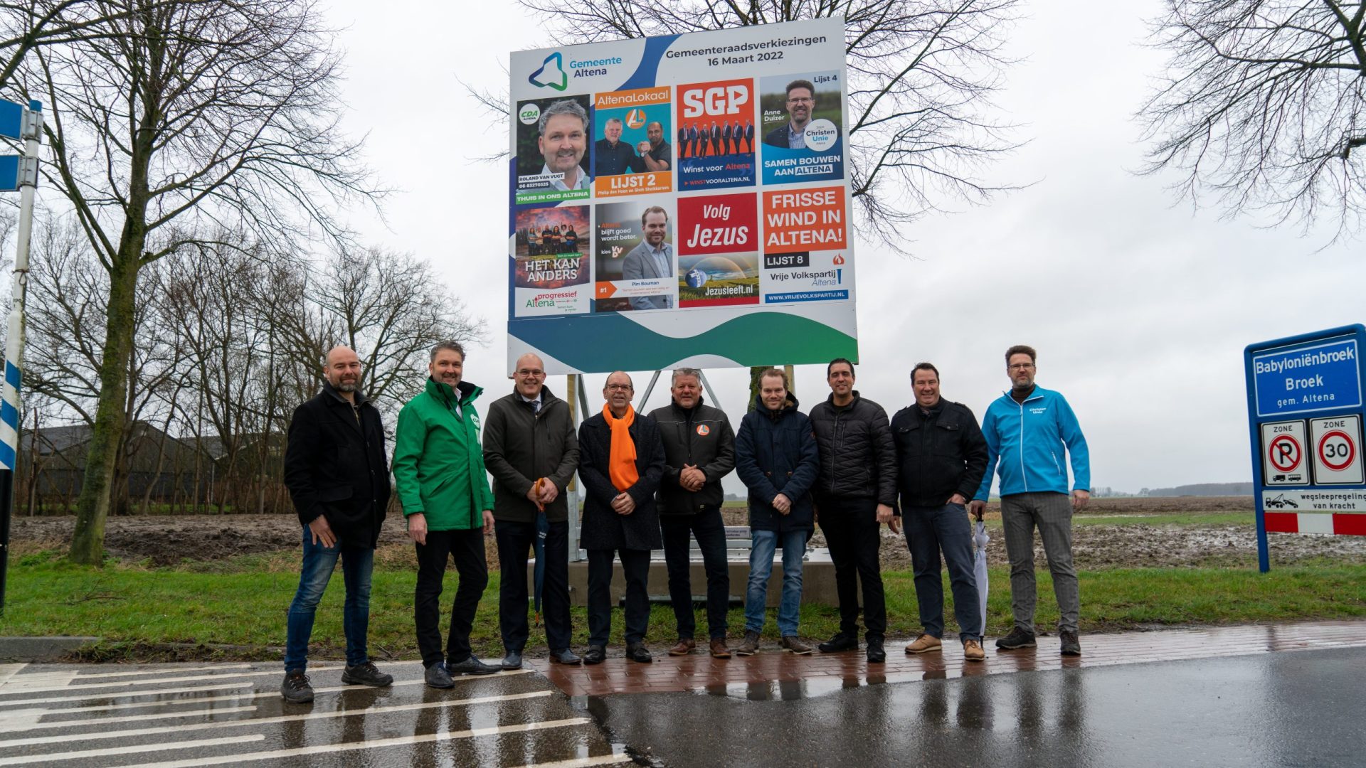 Gezamenlijke aftrap van verkiezingscampagne in de gemeente Altena