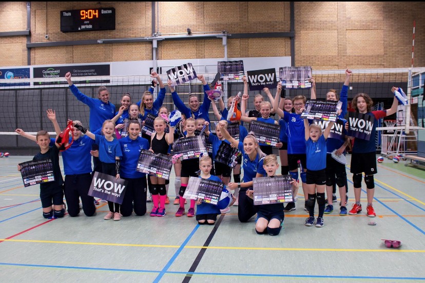 Succesvolle clinic topvolleybalsters Voltena