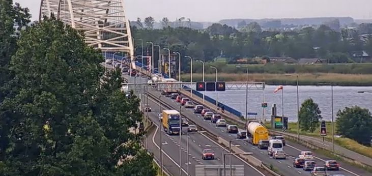 A27 tussen Lexmond en Werkendam bovenaan File Top 10