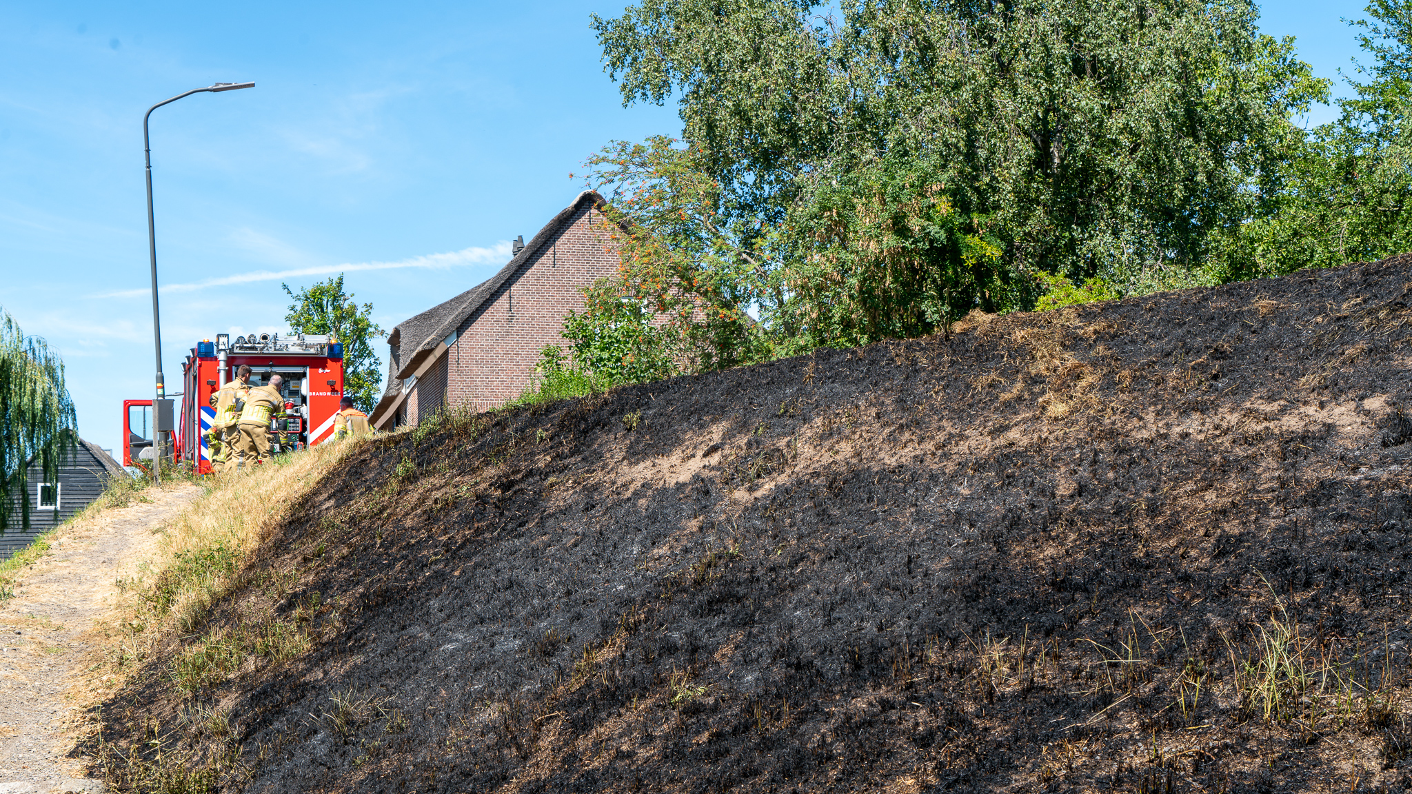 Bermbrand aan de Werkensedijk