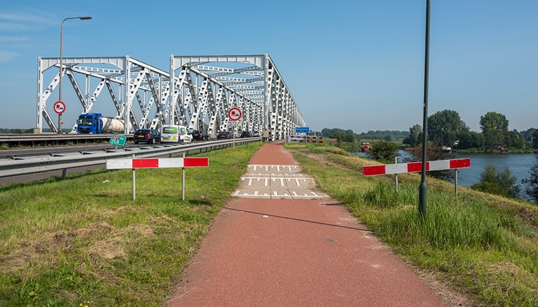 Werkzaamheden nabij Keizersveerbrug