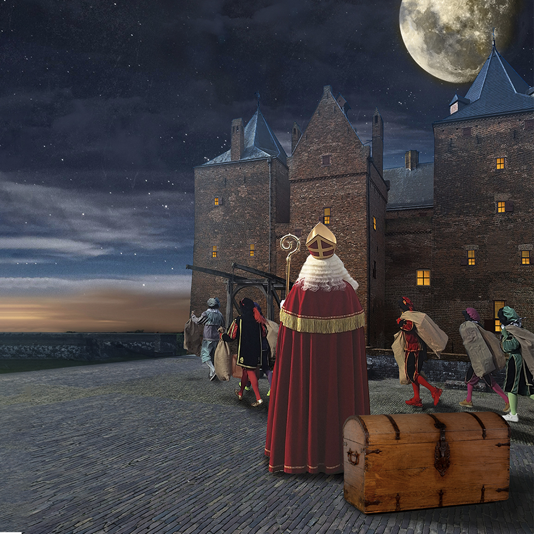 Slot Loevestein transformeert tot Sinterklaaskasteel